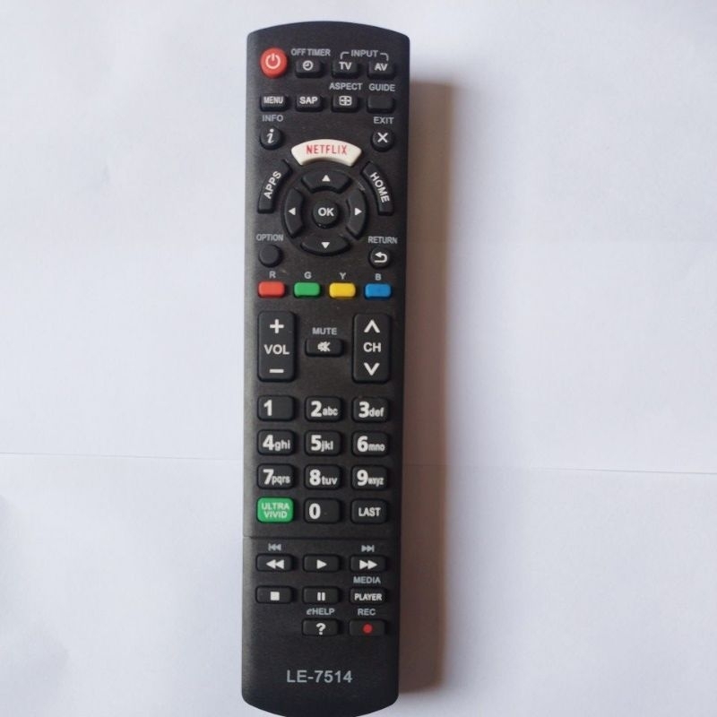 Controle Panasonic Led Lcd Smart Netflix Tc32 Tc-l32e5bg Rec Tnq2b5309 Tc-l42e5bg Tc-l47e5bg 8072 em Oferta na Shopee
