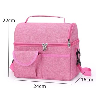 bolsa termica ideal para viagem,contem dois andares em Oferta na Shopee