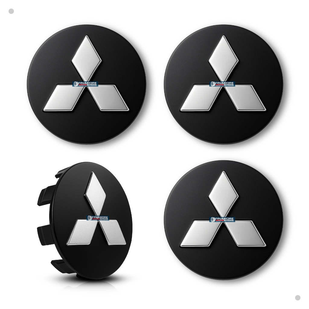 Jogo 04 CalotinhaS Tampa Centro Miolo Roda Mitsubishi L200 Tr4 Triton Preto com Prata em Oferta na Shopee