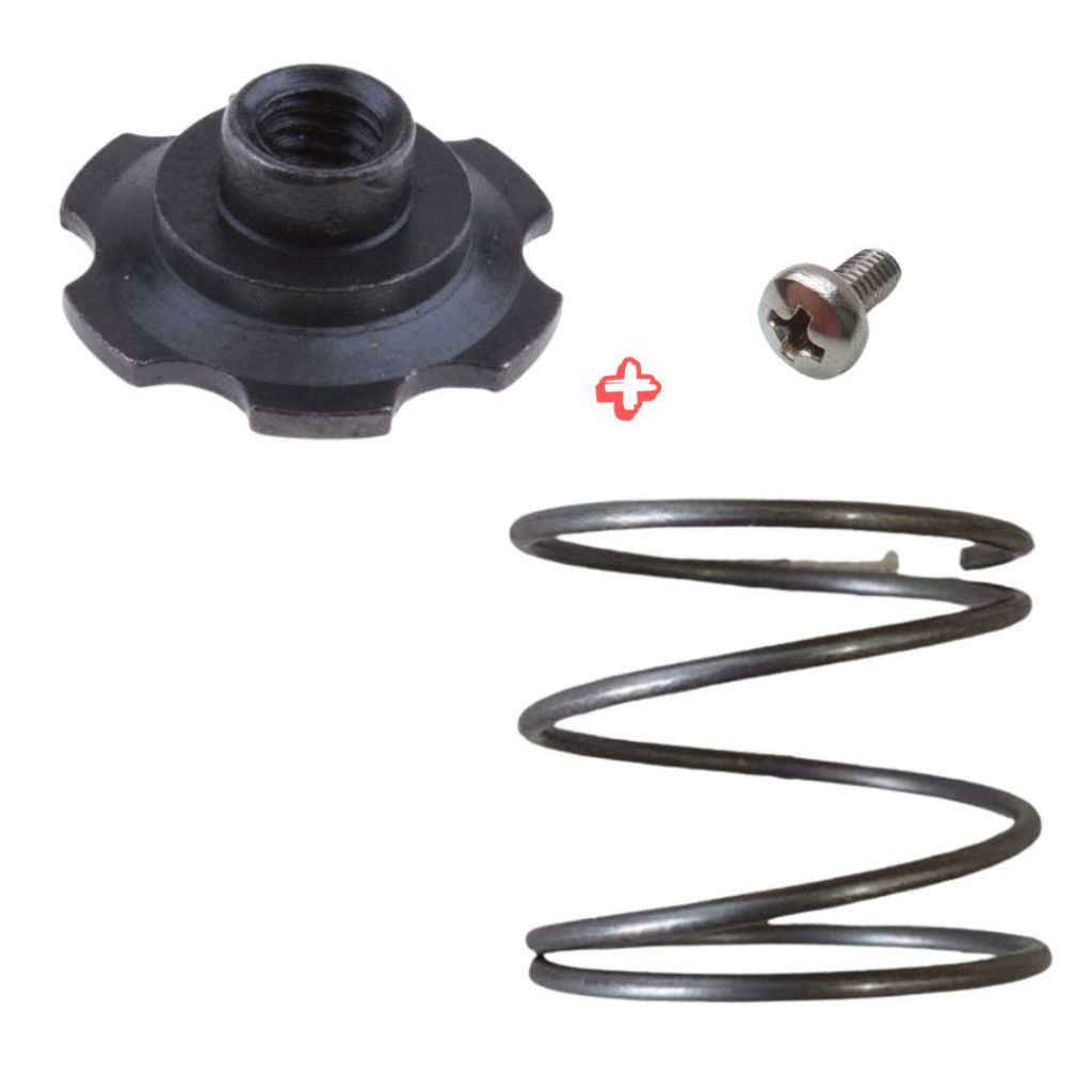 Porca Flor Embreagem Bicicleta Motorizada + Mola fina embreagem  + Parafuso