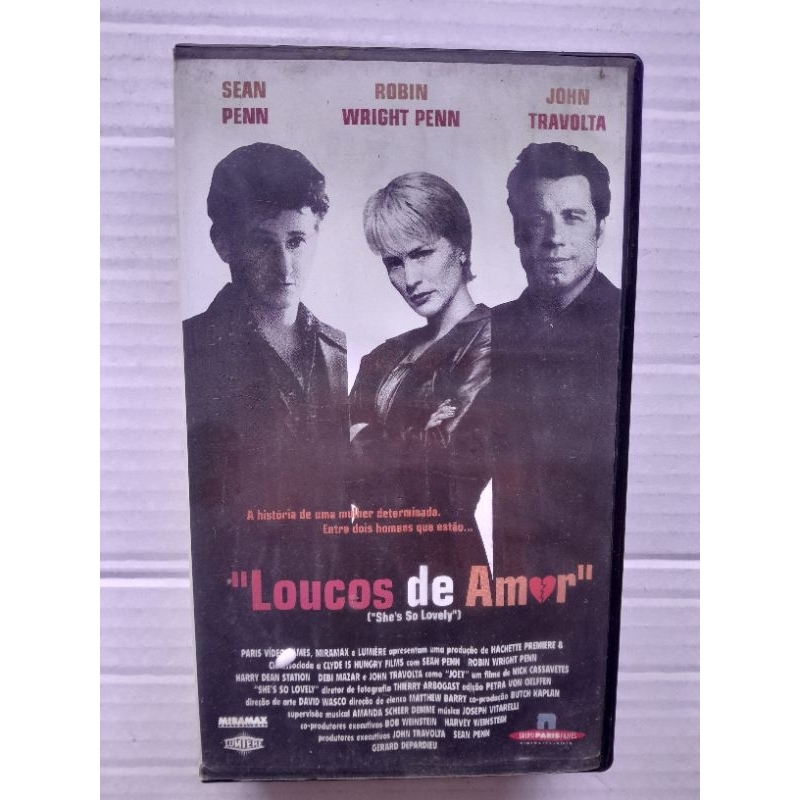 Fita Vhs Loucos de Amor Original Legendado Sean Penn John Travolta
