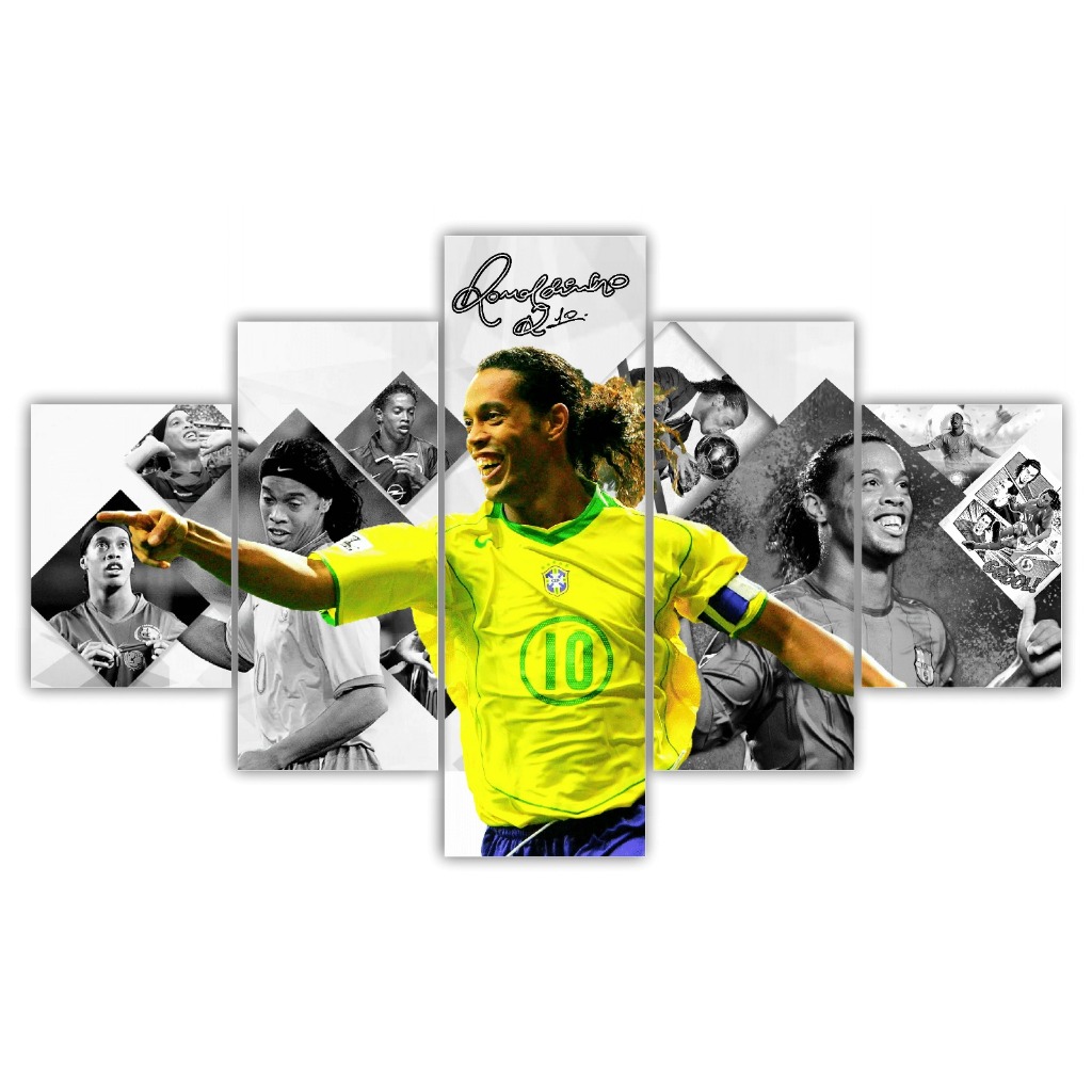 QUADRO RONALDINHO GAÚCHO SELEÇÃO BRASILEIRA BRASIL CAMISA 10