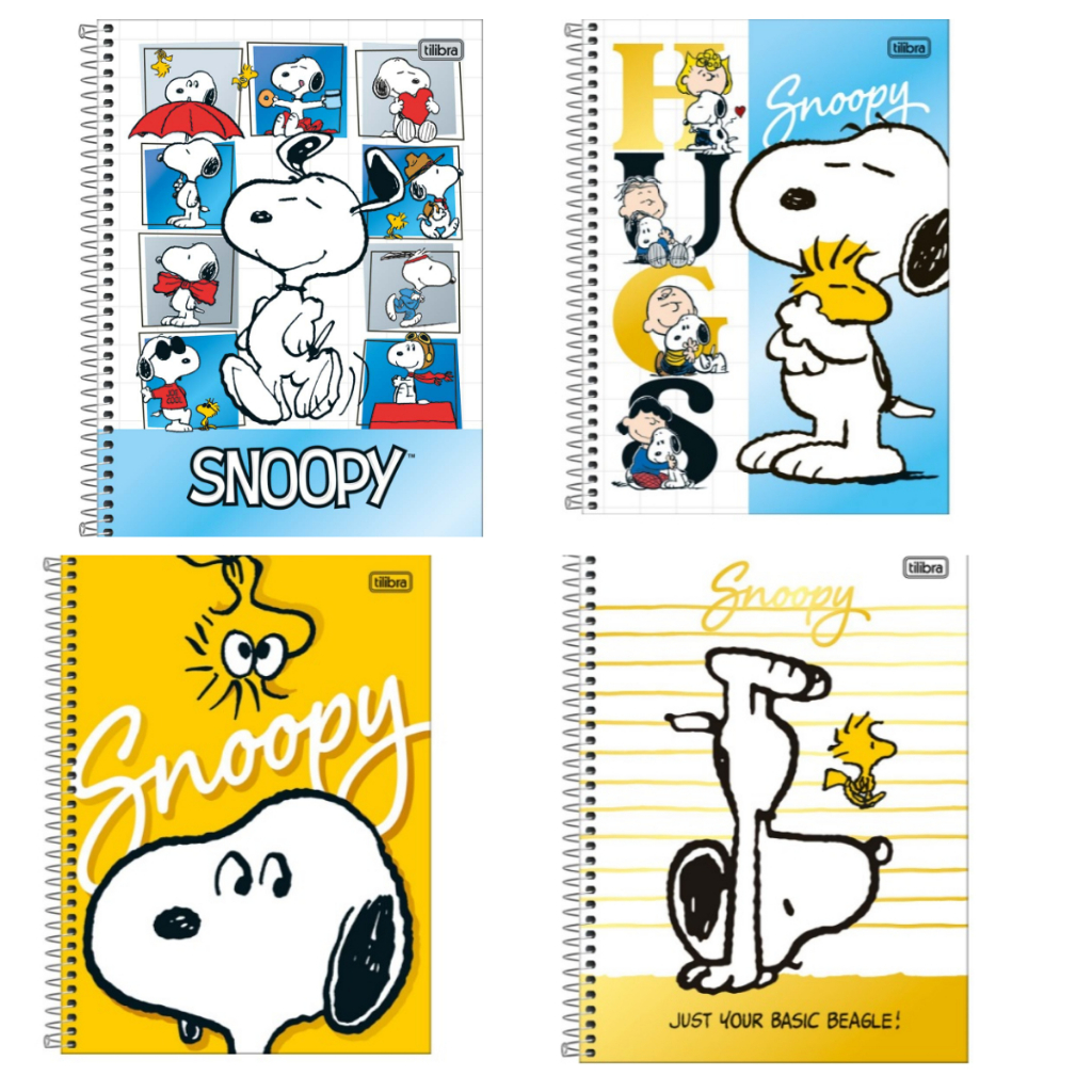 Caderno Espiral Capa Dura Universitário 1 Matéria Snoopy 80 Folhas - Capa Sortida 1 UNIDADE 2026