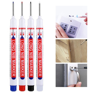 Canetas Ponta Longa De Marcação para Marceneiro Pedreiro Serralheiro Cores Vibrantes 1mm Traço 2mm em Oferta na Shopee
