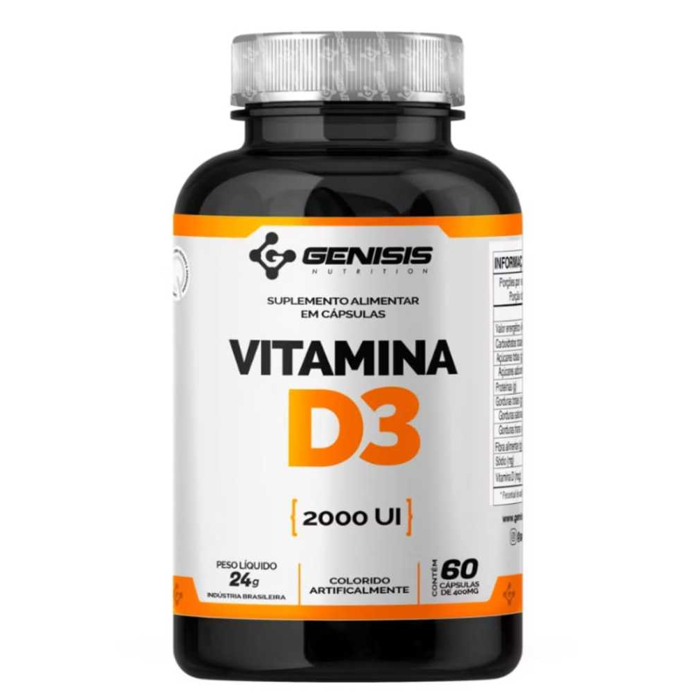 VITAMINA D (D3) 60 CÁPSULAS - Genisis Nutrition