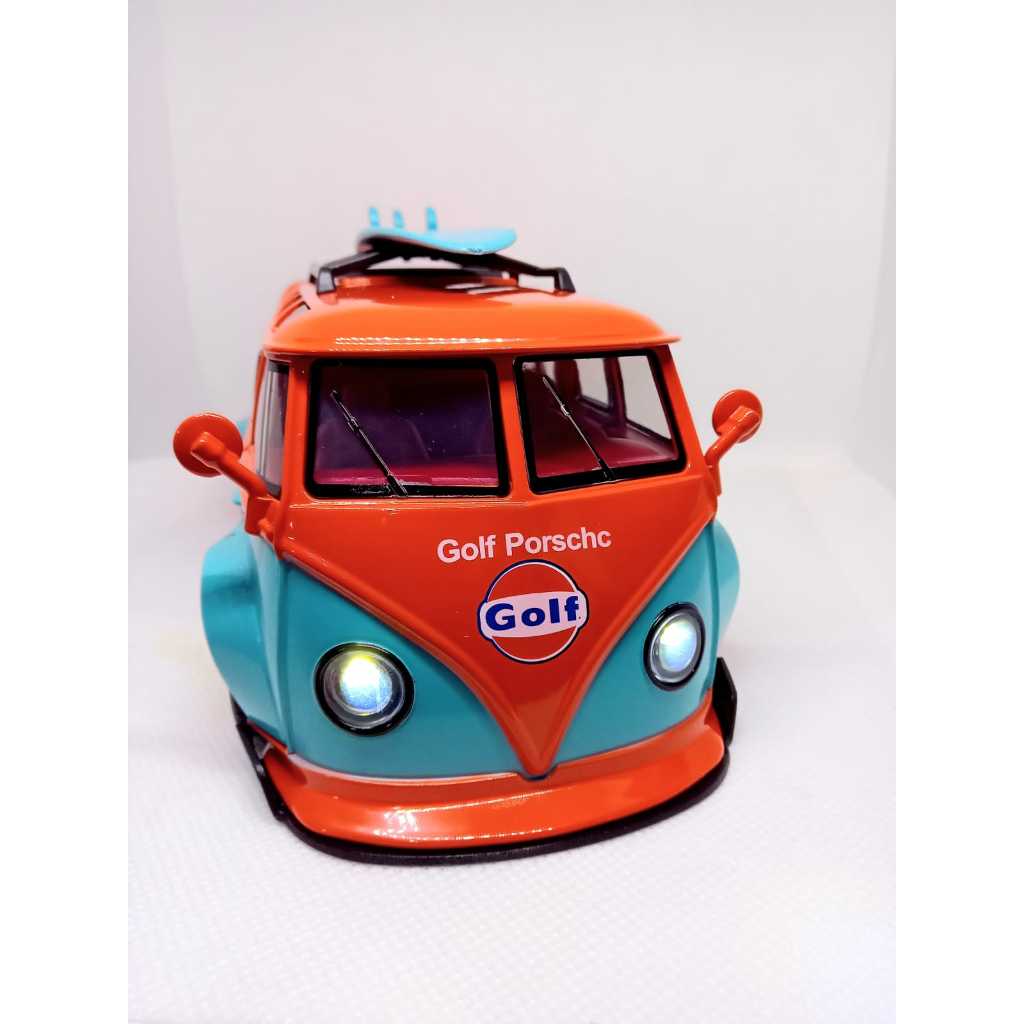 Miniatura Kombi Corujinha 1:24 metal Diecast colecionável