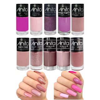 Kit 10 Esmaltes Anita - Tons Nude e Rosa em Oferta na Shopee