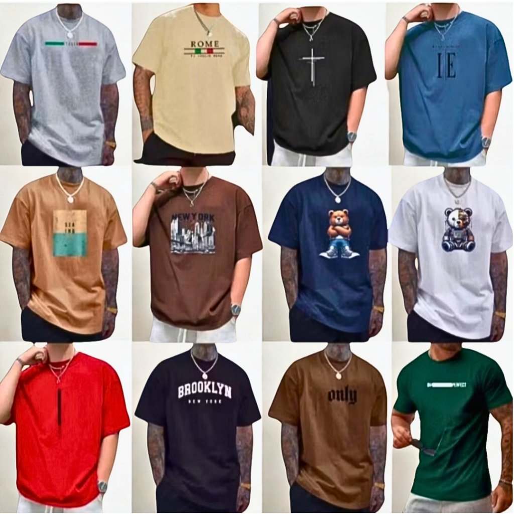 kit 5 Camisas Masculina Premium/P ao G6/plus size/algodão/Envio rápido/Conforto e estilo