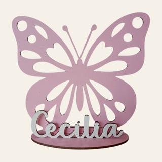 kit 10 centro de mesa borboleta personalizado eventos, aniversario, chá de bebe em Oferta na Shopee