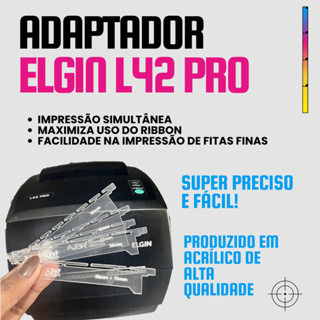 KIT 06 GABARITO/ADAPTADOR PARA IMPRESSÃO SIMULTÂNEA DE FITAS NA IMPRESSORA ELGIN L42 PRO/PRO FULL em Oferta na Shopee