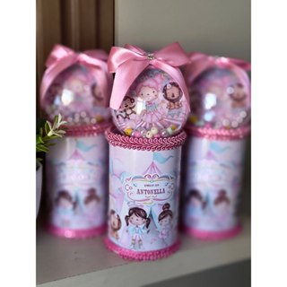 10 COFRE PERSONALIZADO LUXO COM ESFERA E FOTO DA CRIANÇA em Oferta na Shopee