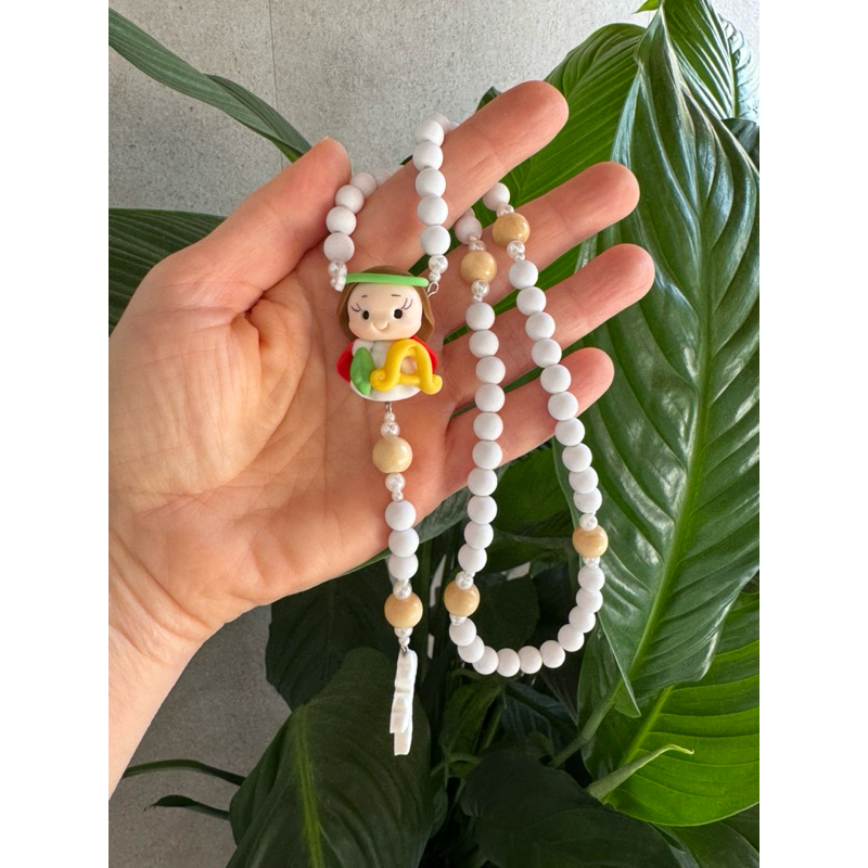 terço infantil personalizado santa Cecília | ENVIAR NOME NA HORA DA COMPRA | Rosário infantil para crianças