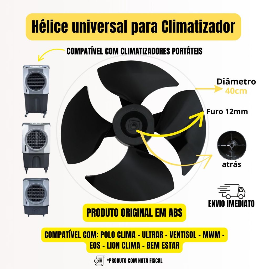 Hélice climatizador 45/70/100 litros