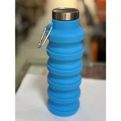 Garrafa Silicone Retrátil Dobrável Portátil De 250ml A 500ml Colorida