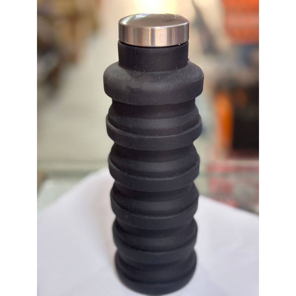 Garrafa Silicone Retrátil Dobrável Portátil De 250ml A 500ml Colorida — imagem 2 de 2
