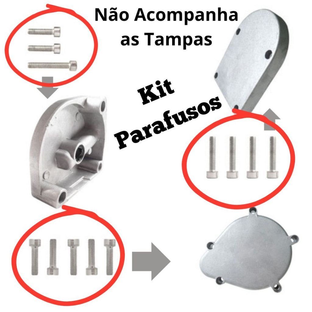 Parafusos Das Tampas Do Motor Bicicleta Motorizada
