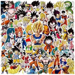 Kit 50/100 Adesivos Dragon Ball Anime Goku Á Prova D'água