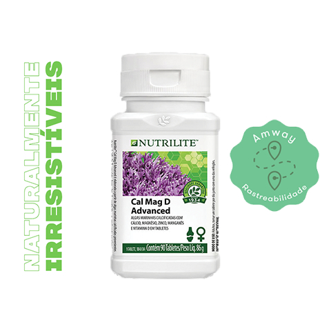 Cal Mag D Nutrilite - Cálcio, Magnésio, Vitamina D Amway