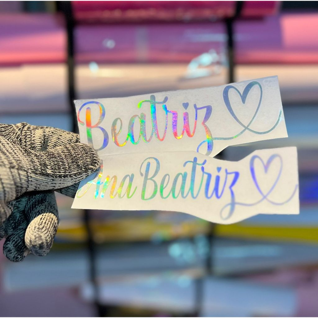 Nome Adesivo Personalizado 15cm de Largura LEIA DESCRIÇÃO