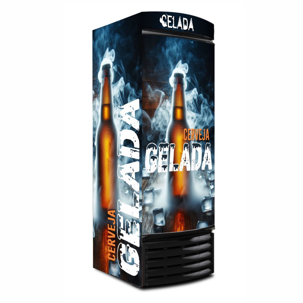 adesivos decoragivos para cervejeira estampa CERVEJA GELADA mod201