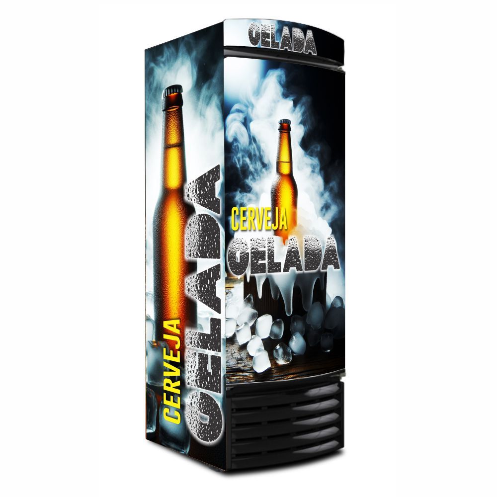 adesivos decoragivos para cervejeira estampa CERVEJA GELADA mod301