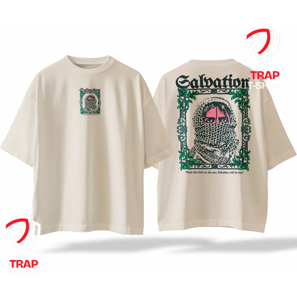 Camiseta  Palestin From the river to the sea, Palestine will be free Básica Premium Oversized em Oferta na Shopee