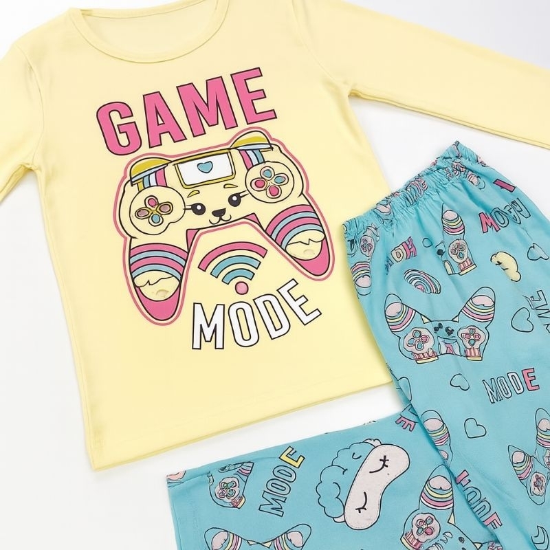 Conjunto Pijama Infantil Menina Manga Longa Sortido – Algodão Macio | Estampas Divertidas 4 a 8 anos