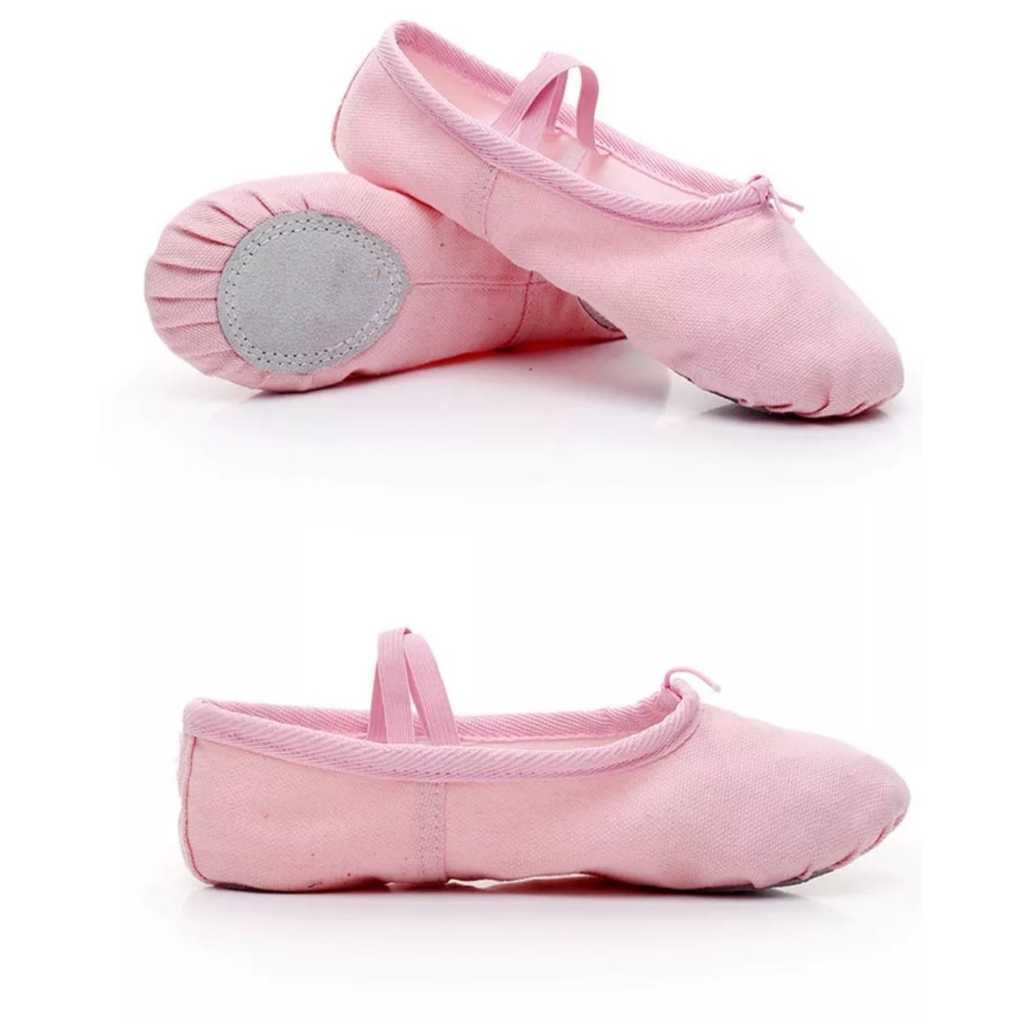 Sapatilha de Balé  ballet meia ponta tecido sola dividida ovinho