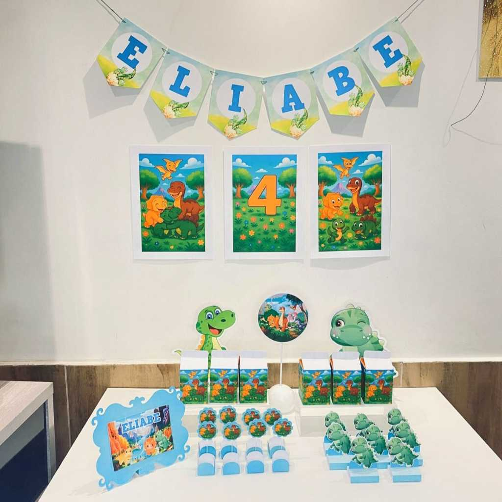 Kit Festa Em Busca do Vale Encantado Personalizado Só um Bolinho | Mesversário Aniversário | Lembrancinha