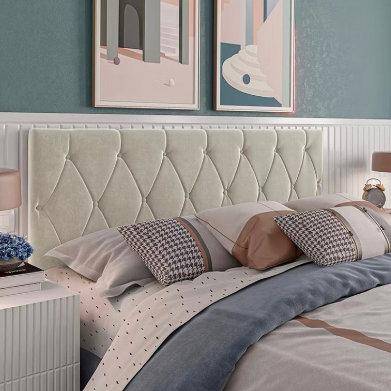 Cabeceira Estofada Leticia Para Cama Box Casal ate Cama King 1,40 a 1,95 Fixação Parede - Diversas Cores