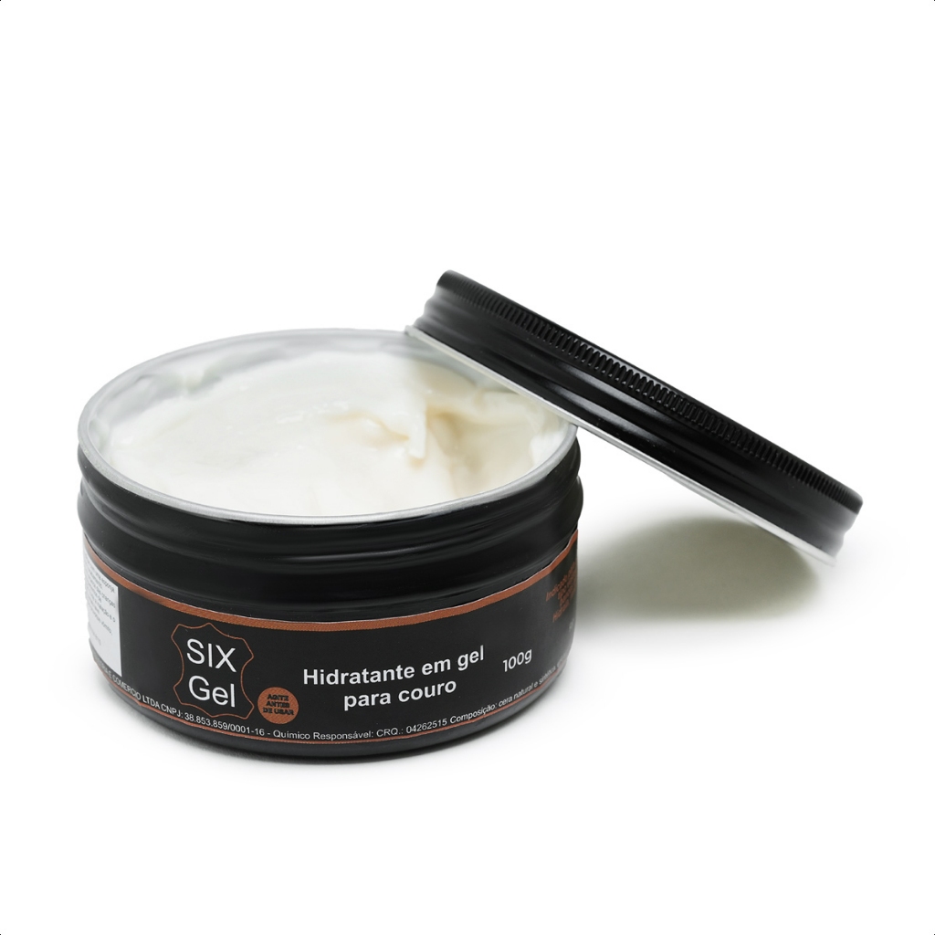 Hidratante em Gel para Couro Calçados bancos automotivos botas jaquetas sofás 100Gr Envio Imediato