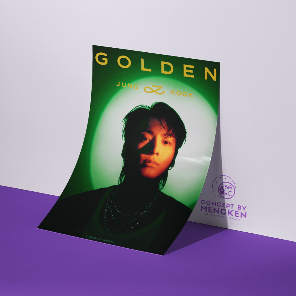 BTS JUNGKOOK - GOLDEN | POSTER A3 | CONCEPT by MENCKEN