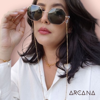 Corrente Cordão Cordinha Para Óculos Feminino Aço Inoxidável Miçangas em Oferta na Shopee