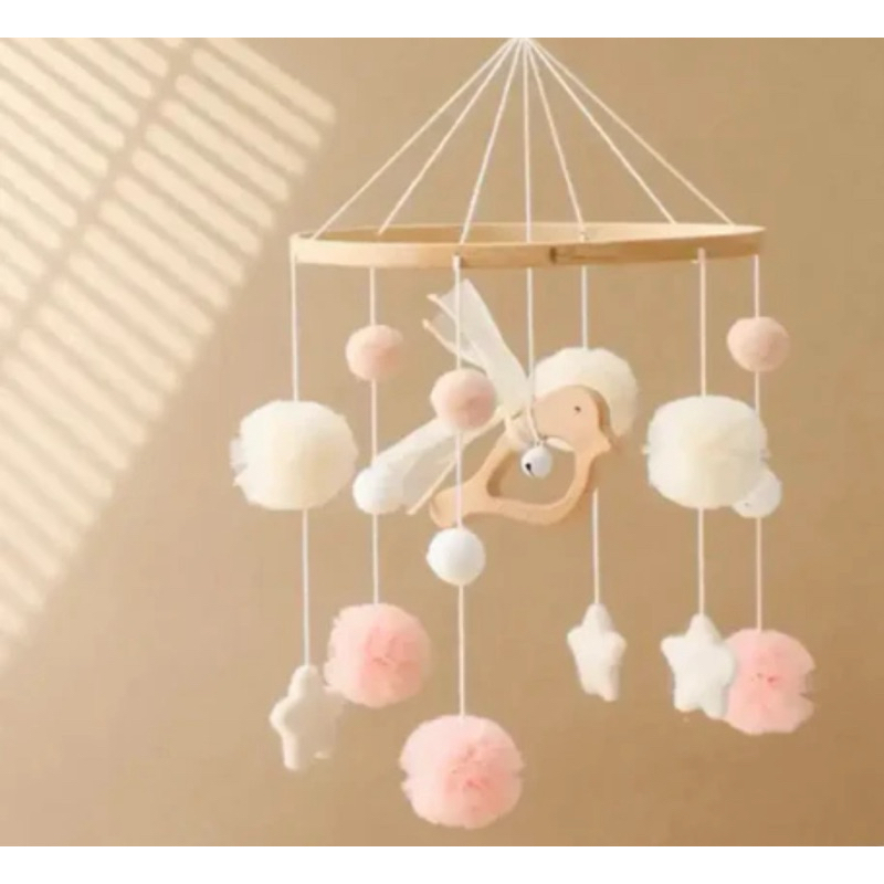Mobile Jardim Encantado Pássaro Para Bebê Meninas