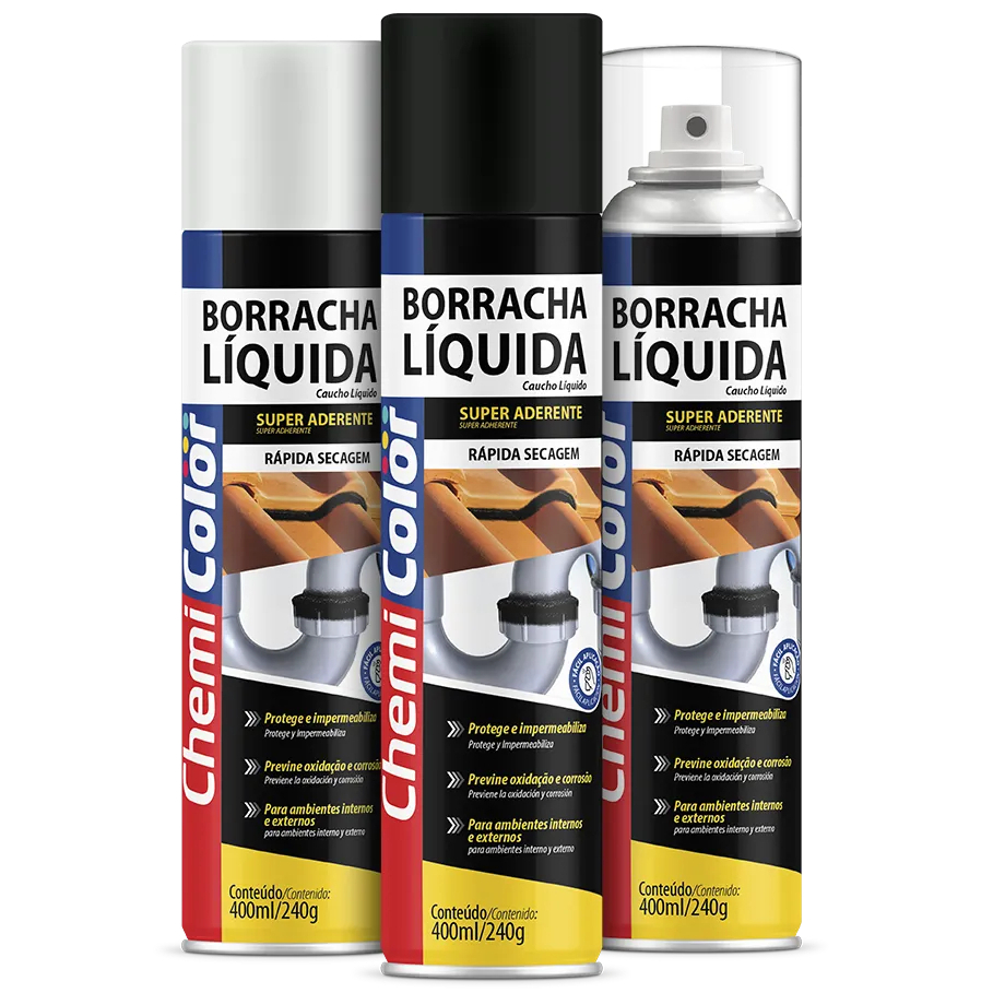 Borracha Líquida Impermeabilizante Em Spray 400ml 240g Telhas Calhas PVC Rufos Reparos - Home & Living