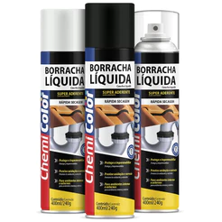Borracha Emborrachamento Líquido Impermeabilizante Em Spray 400ml 240g Telha Calha PVC Rufos Reparos