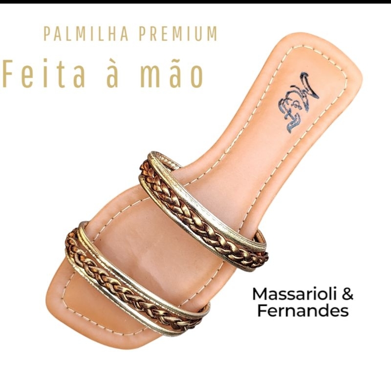 Sandália rasteirinha feminina versátil e moderna com numeração especial do 34 ao 42