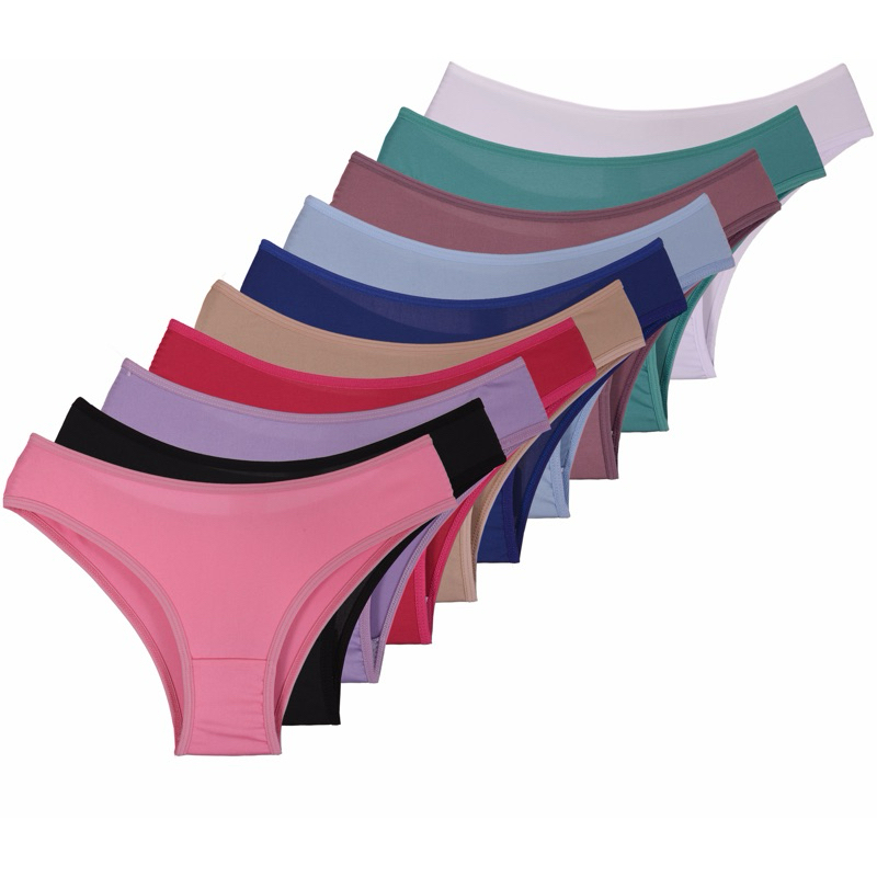 Kit 10 Calcinhas Modelo Tanga Conforto de Microfibra Calcinha com Forro em Oferta na Shopee