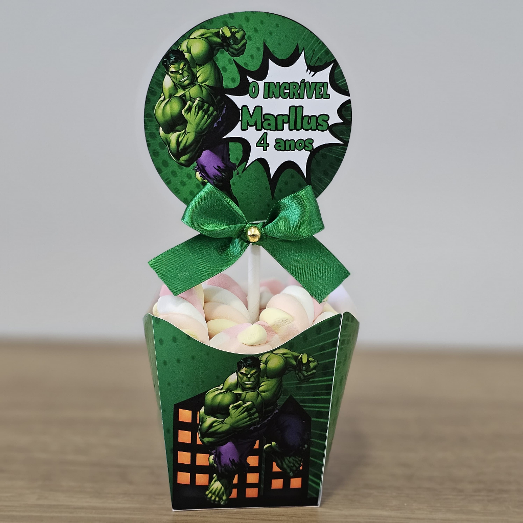 20 UNIDADES CACHEPO / CENTRO DE MESA HULK Enfeite Festa Aniversário Chá Revelação em Oferta na Shopee