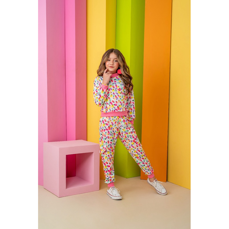 Conjunto Inverno Infantil Menina Moletinho Tamanhos 2 a 10 anos
