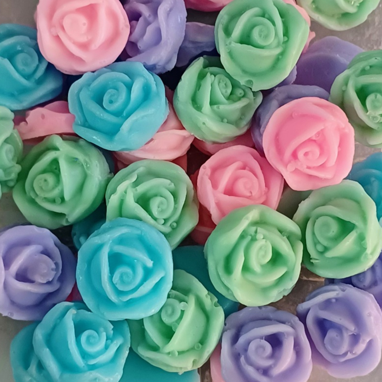 180 Mini Florzinha Sabonete Perfumado Rosinhas para lembrancinha - Informar cores e Aromas chat