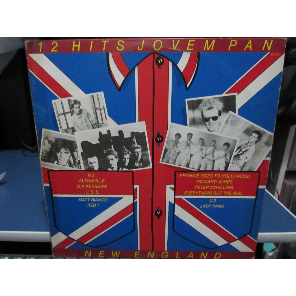 Disco LP Vinil 12 Hits Jovem Pan New England Lp 1985 U2, Red 7, Lady Pank ROCK