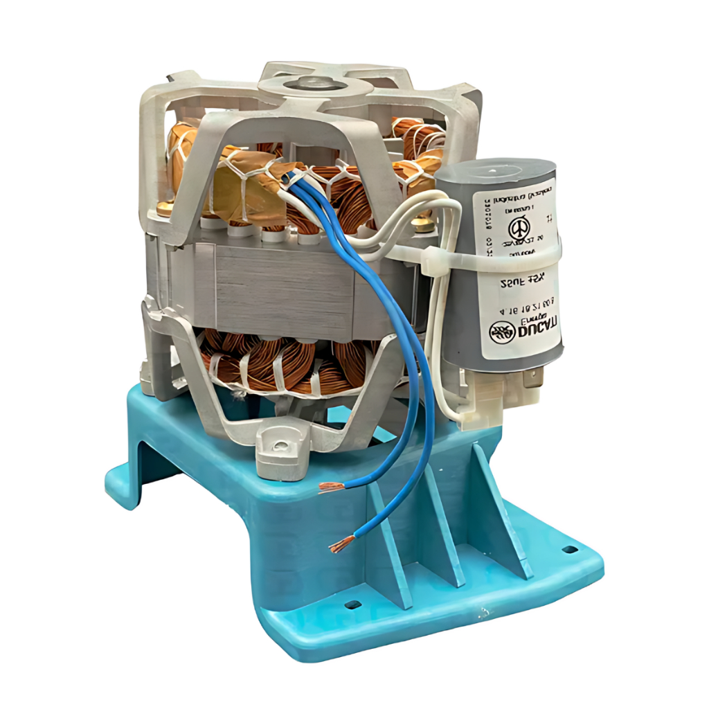 Motor Elétrico 1/4 Novo Para Lavadora Tanquinho Suggar Colormaq 10kg 15kg até 20kg Com Proteção Térmica + Suporte