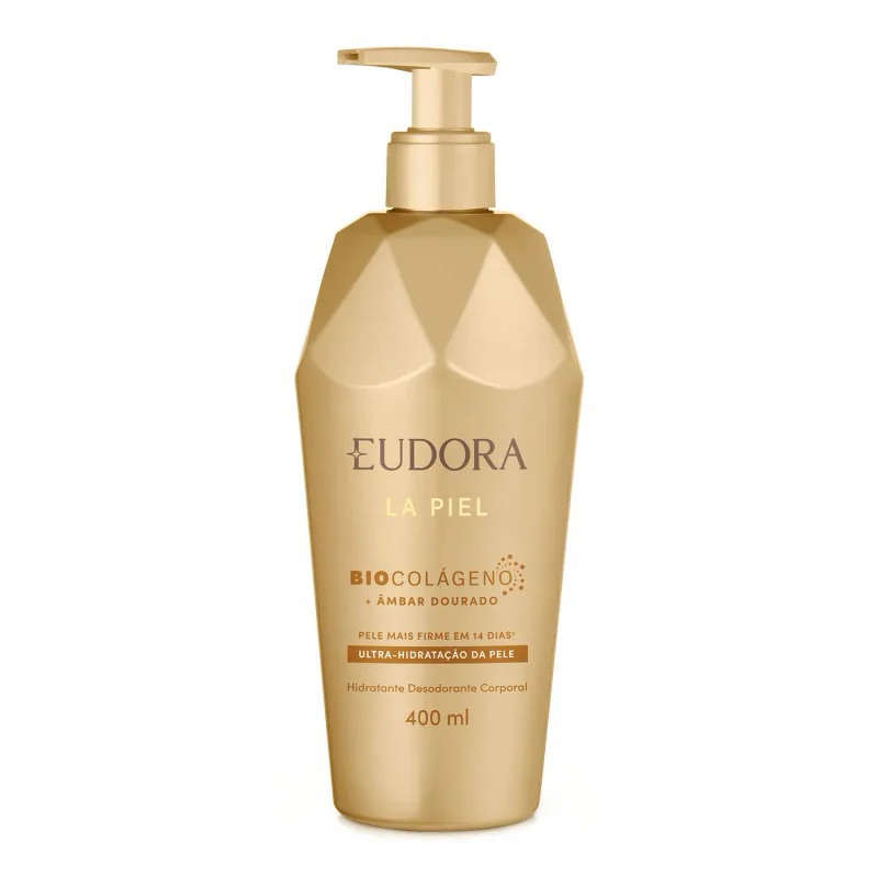 Eudora la piel hidratante desodorante corporal ultra hidratação da pele âmbar dourado