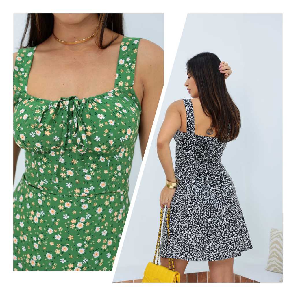 Vestido Estampado Curto na Black Friday 2025 | BuscaProdutos