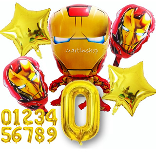 Kit Balão Homem de Ferro Festa Aniversário Super-Herói em Oferta na Shopee