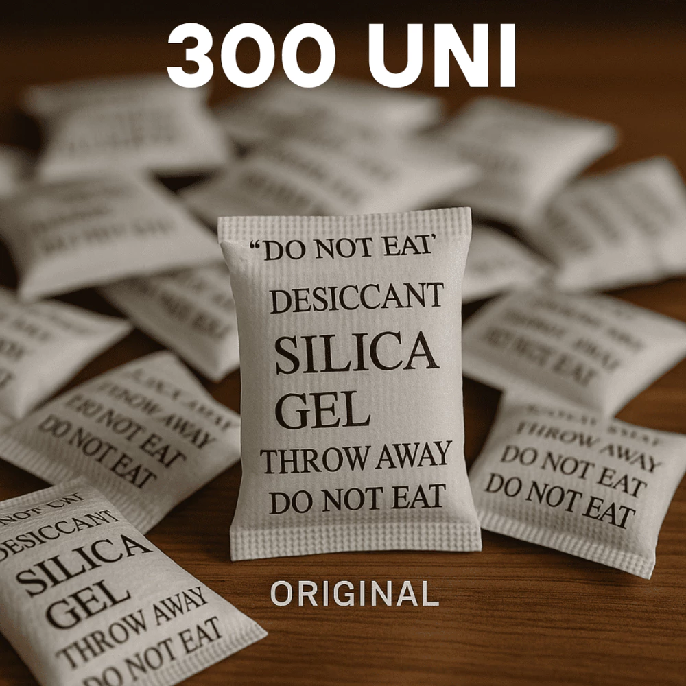 Sílica Gel 300 Unidades Sachê 1g Umidade Antimofo Desumidicador de Ambiente Original