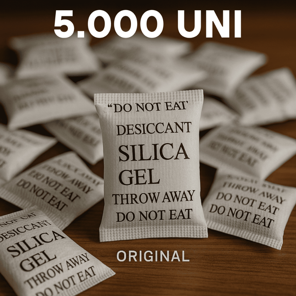 Sílica Gel 5.000 Unidades Sachê 1g Umidade Antimofo Desumidicador de Ambiente Original