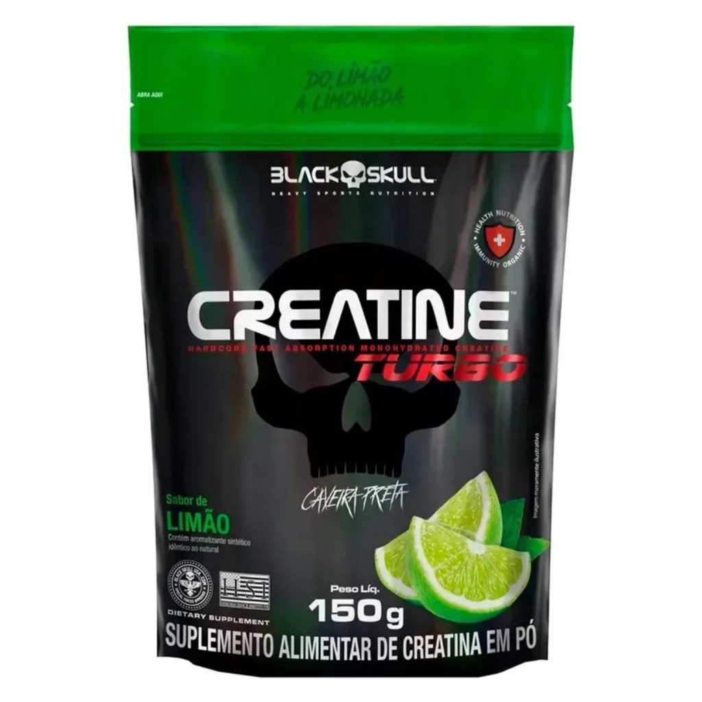 Creatina Turbo 150g Refil - Black Skull