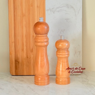 MOEDOR MANUAL DE BAMBU PARA SAL E PIMENTA ASTER em Oferta na Shopee